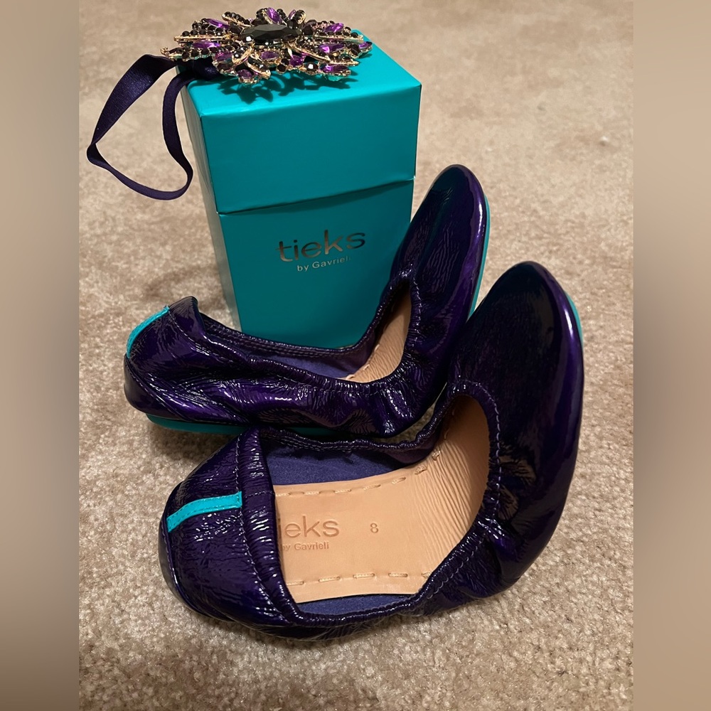Rare Purple Diamond Tieks! Gently worn.